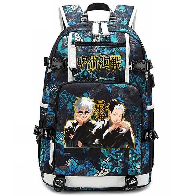 Bag Anime Peripheral Five Wushu Second Dimensional Backpack for Junior High School Students and Elementary School Students Large Capacity Backpack