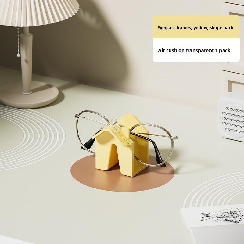 

Клейкое настенное крепление Силиконовая полка Без сверления Органайзер для хранения для офиса, ванной комнаты, путешествий жёлтый