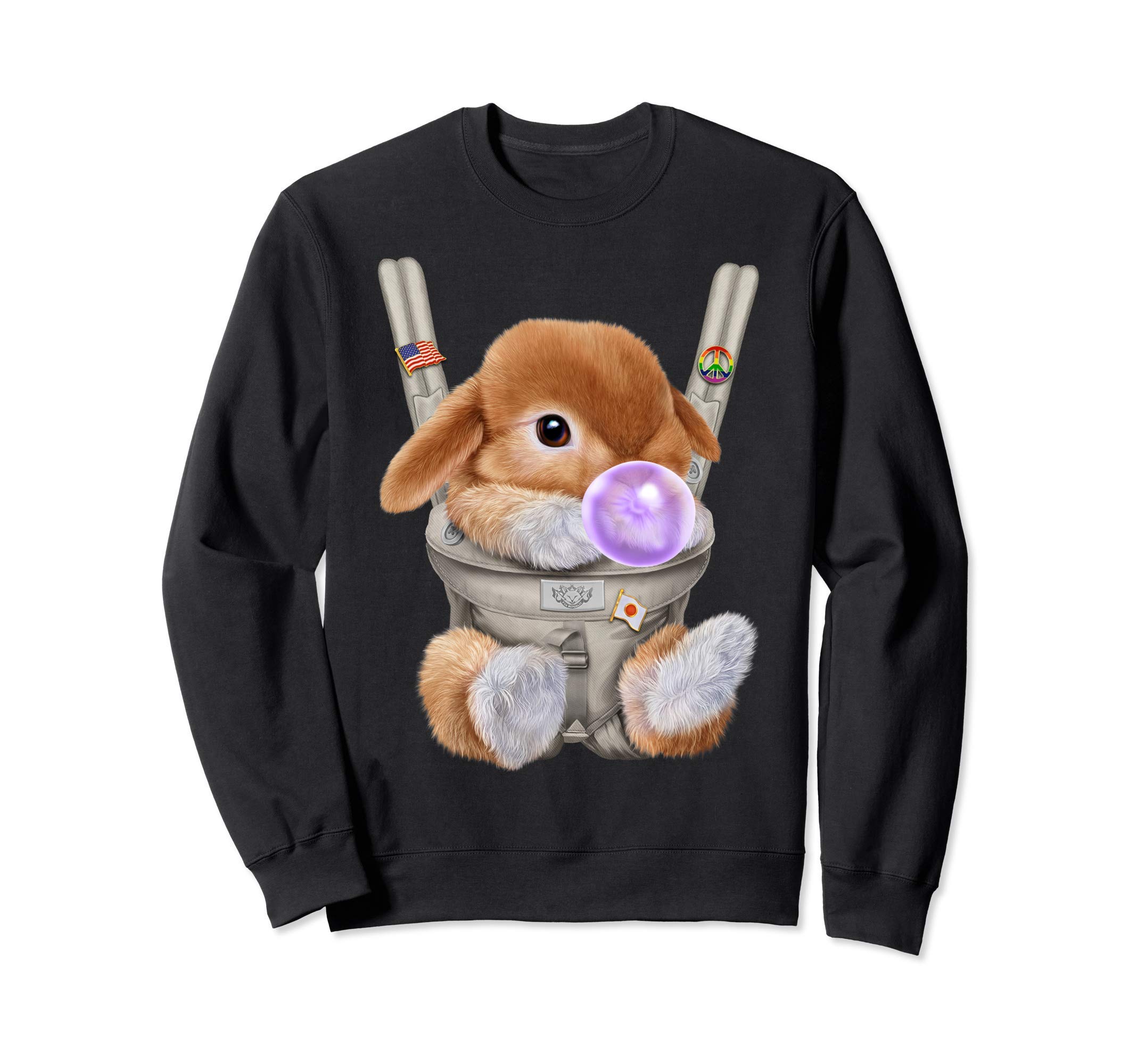 

baby gum trainer Red-haired rabbit, carrier, чорний