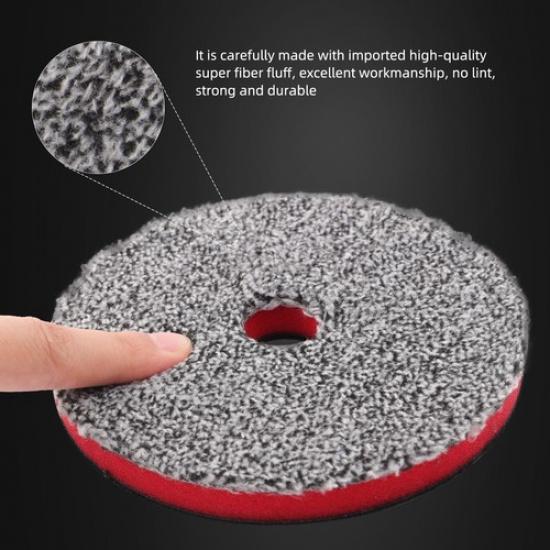 3"(75MM) Microfiber Cutting Pads, 3PCS Soft Microfiber Wax 3 Inch (80mm)