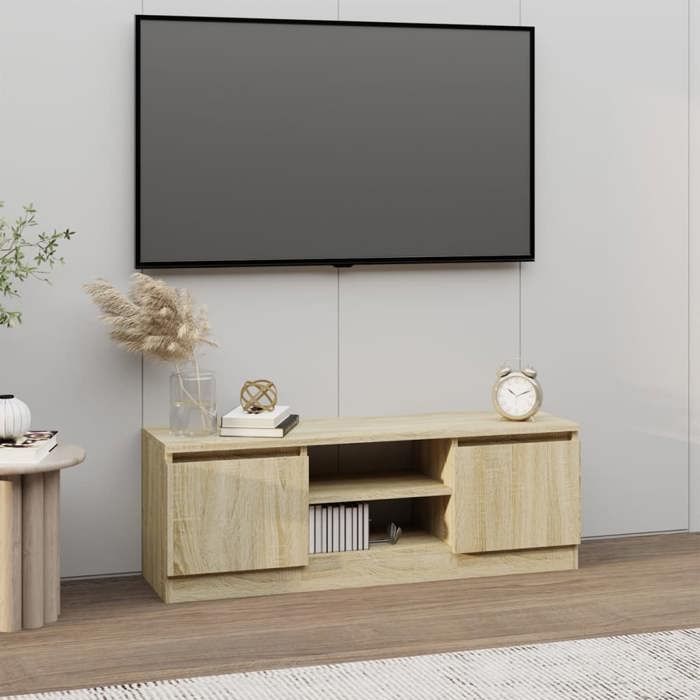 VidaXL TV Stand with Door Sonoma Oak 102x30x36 Cm 823353