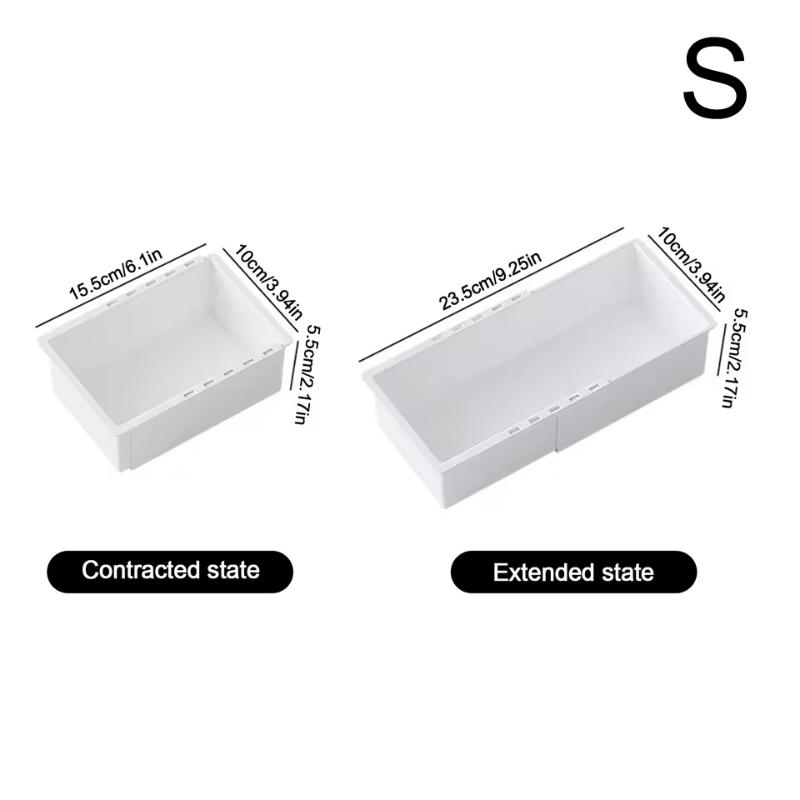 

Universal Extendable Drawer Organizer Durable Plastic Multi-Size for Makeup Cosmetic Bedroom Dressers Tool Storage Desk