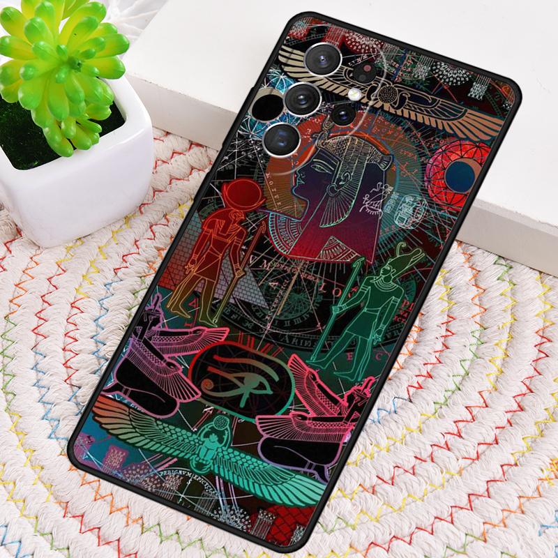 Egypt Nefertiti Anubis Phone Case for Samsung Galaxy Note 10 Pro S26 Ultra S23 S24 FE S25 S21 S22 PLUS Shockproof Cove