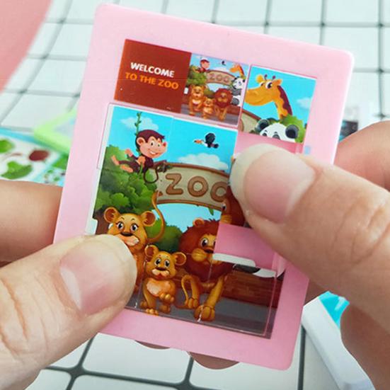 3Pcs Slide Pattern Puzzle Hand-eye Coordination Burrs-free Accessory Brain Teaser Slide Puzzle for Children