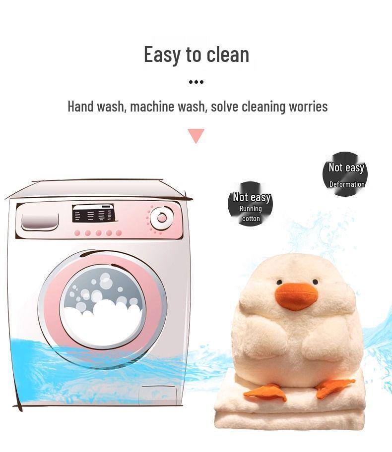 Cute Duck Plush Toy - Big White Goose Pillow for Office Naps or Girlfriend Gift