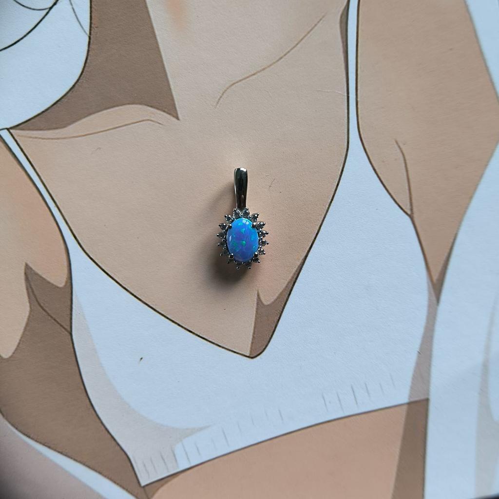 Серебряная подвеска с опалом 0.459ct (2192367)