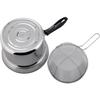 Wahei Freiz One Handed Pot 18cm with Colander IH Compatible Stainless Steel Nabeya Daisaku NR-7731