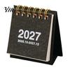 Künstlerische Büroartikel Mini-Schreibtischkalender 2026-2027, Okt 2026 bis Dez 2027 Stehend Klappbar Klein Funktional für Planungskalender,