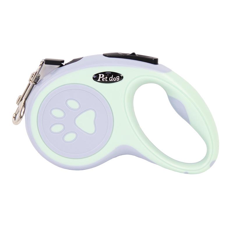 One-Button Retractable Shock-Absorbing Dog Leash for Safe Outings