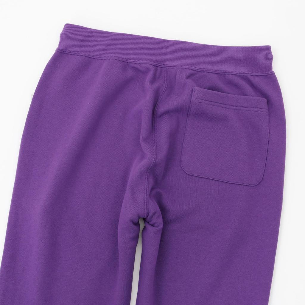 Champion Cotton USA Long Pants with Deep Purple Men's One-Point Logo, C3-W201/C3-W201Z,
