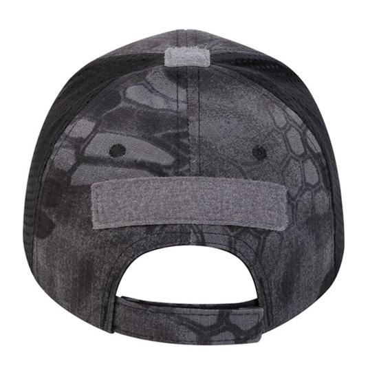 Baseballkappe Atmungsaktives Mesh-Splicing Verlängerter Schirm Totenkopf-Druck Sporthut Verstellbar Sommer Reisehut