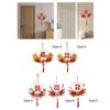 Chinese New Year Ornament Making Kit DIY Celebration Luminous with Tassel Flower Wreath Hanging Decoration for Wall Indoor Door