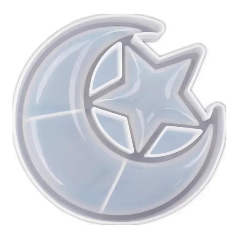 

Star Moon Disk Storage Box Creative DIY Handmade Mold Crystal Epoxy Resin Silicone Mirror Mold Accessories Crafts Wholesale