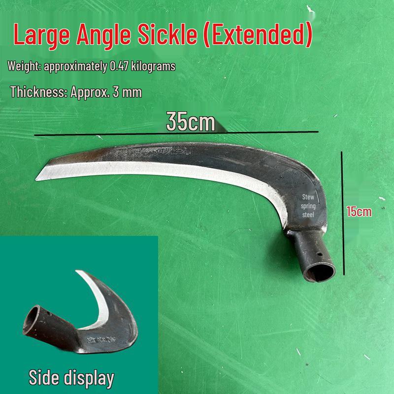 Manganese Steel Forged Large Scythe with Long Handle for Grass and Reed Cutting