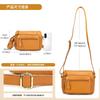 Women's Full-Grain Leather Underarm Crossbody Bag – Lightweight Versatile Mini Purse Multi-Color for Work Office Party & Travel
