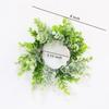 Candle Rings 3" Center Eucalyptus Candle Ring Artificial Mini Wreath Pillar Candle Holder Twig Spring Candle Wreaths for LED Candles Birthday Wedding