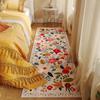 Premium Floral Bedroom Runner Rug, Soft Machine Washable Kitchen Mat - Non-Slip Indoor Doormat for Entryway, Laundry, Bathroom, Kitchen & Living Room