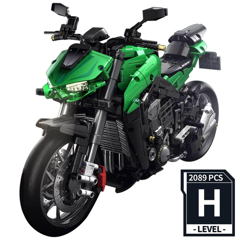 

Технический MOC Kawasaki Z1000 Модель мотоцикла Строительные блоки Город DIY Мотоцикл Гоночный автомобиль Кирпичи Игрушки Для детей Подарок для мальчика