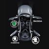 2025 New 2pcs Car LED Projector Ghost Logo Lamp Auto Door Welcome Shadow Lights For skoda Superb SUPERB Superb Octavia Fabia Roo
