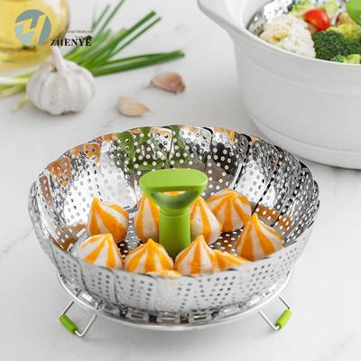Stainless Steel Folding Vegetable and Seafood Steamer Basket