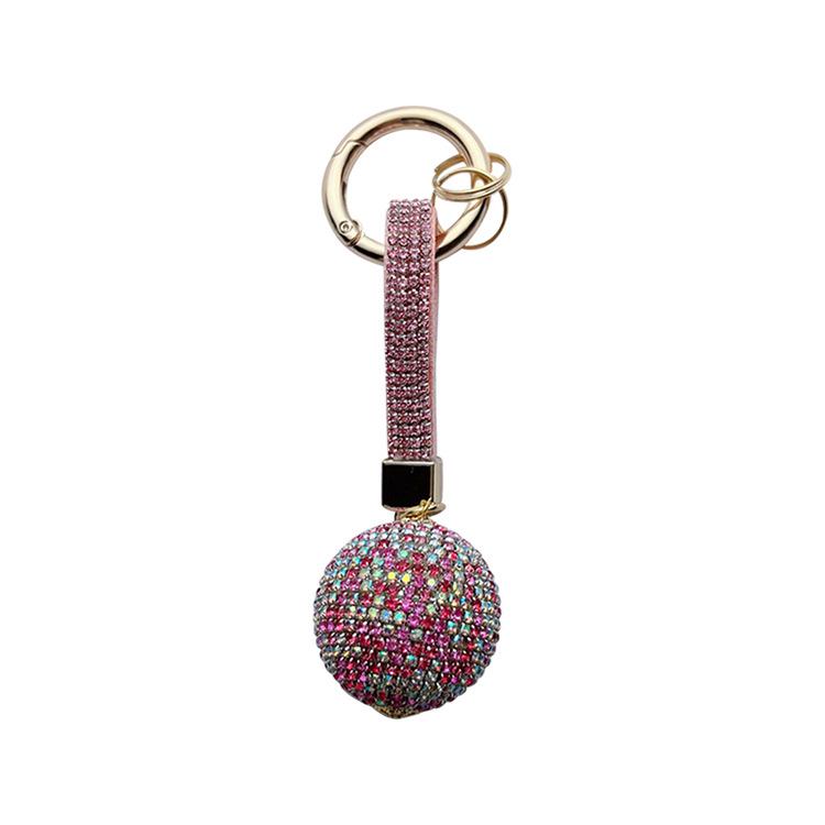 Elegant Handmade Diamond Keychain: Stylish Women's Car Accessory & Pendant