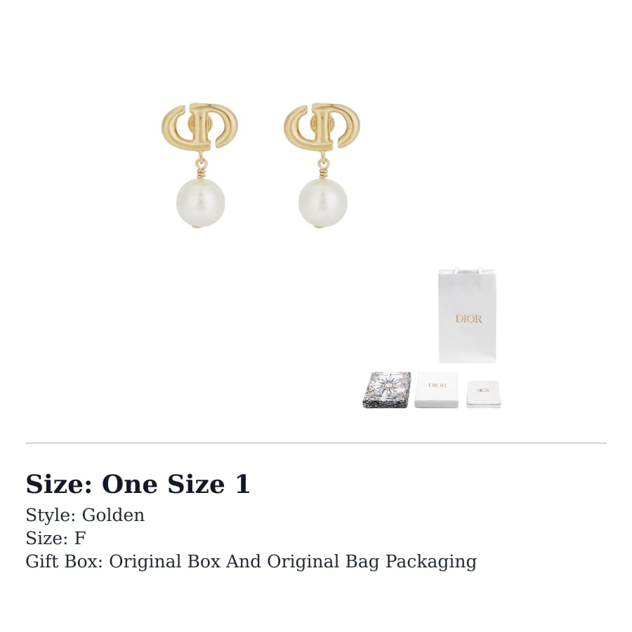 Dior Metal, Resin Earrings Women's E1850CDNRS_D301