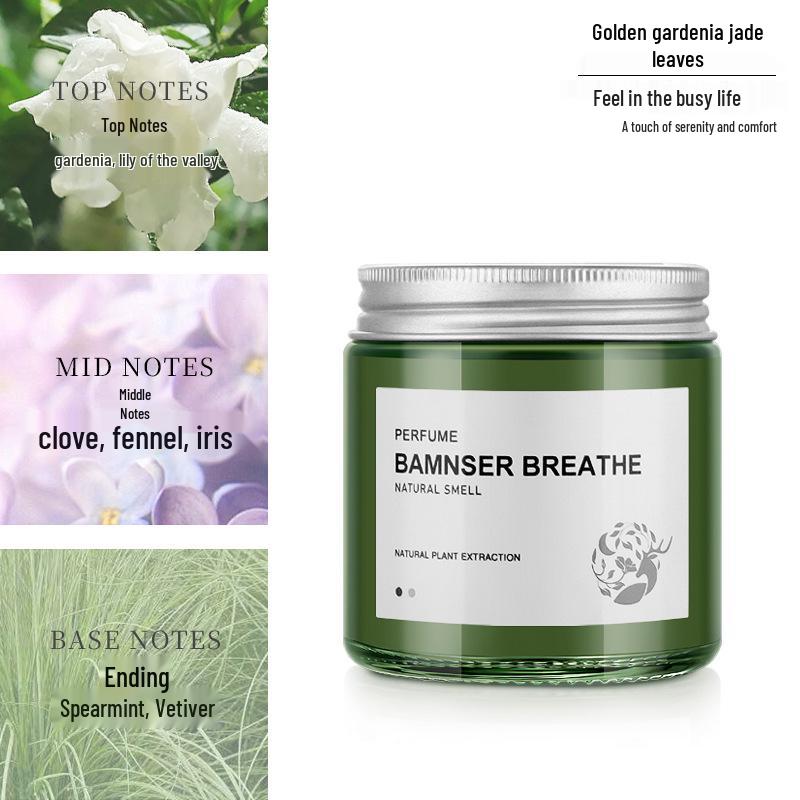 Men's Car Air Freshener Solid Balm: Long-lasting Odor Removal Ornament for Car Interior