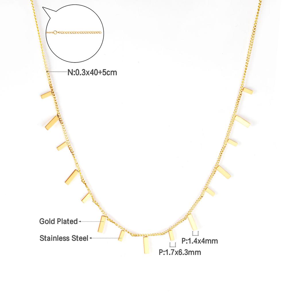 Woman Collier Golden Chains Necklaces Bohemia Star Heart Elegant Stainless Steel Jewelry Trendy