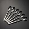 304 Stainless Steel Heavy Western Food Teaspoon Coffee Stirring Spoon 4mm Thick Square Handle Children's Soup More Western Tableware