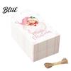 Holiday Craft Tags 50 Pcs Christmas Gift Tags Merry Thick Paper Labels with Santa Claus Jute Rope for Wrapping DIY Crafts New Year Party Favors