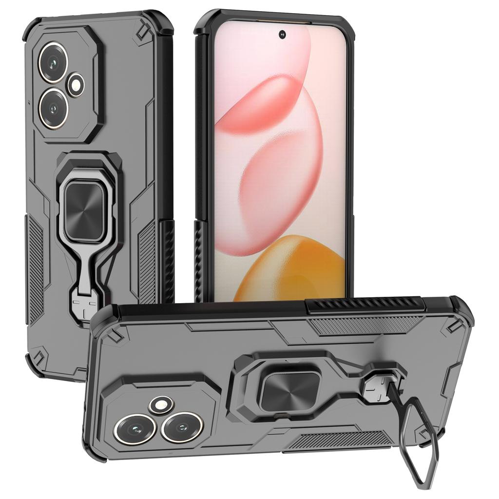 Pro Honor 400 5G (Globální) Pouzdro Otočný Prsten Stojánek PC+TPU Nárazuvzdorný Kryt na Telefon