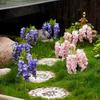 2X Solcelle Hagelys Kunstige Wisteria Blomster Solcellelys Utendørs Hagebelysning, LED Hage Solcellelys For Gårdsplass/Terrasse/Landskap/Gangvei