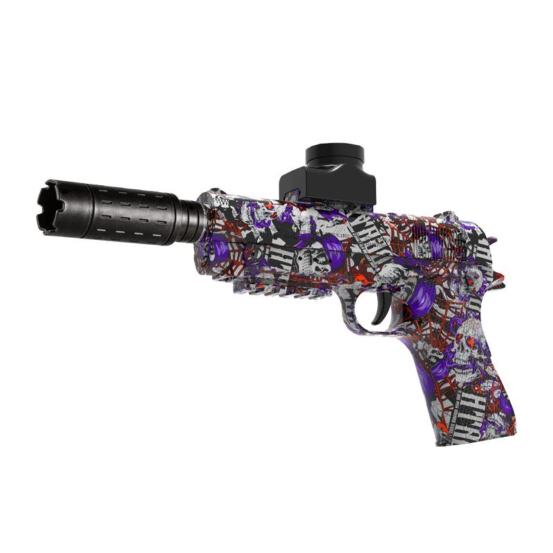 Graffiti Toy Gun: Electric, Continuous Firing, Interactive Outdoor Toy, ABS Material