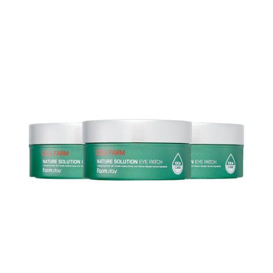 Farmstay Cica Farm Nature Solution Eye Patch Soothing Hydrogel Eye Care 60 Patches × 3pcs Set