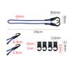 Travel Clothesline Clothes Hanger Rope Stretch Laundry Line Elastic Cord Reusable Clothing Line for Hotel Room Indoor Outdoor