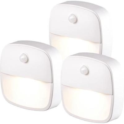 Interior Motion Sensor Light, 3Pcs Battery LED Night Light, Automatic Stair Night Light For Hallway, Bedroom