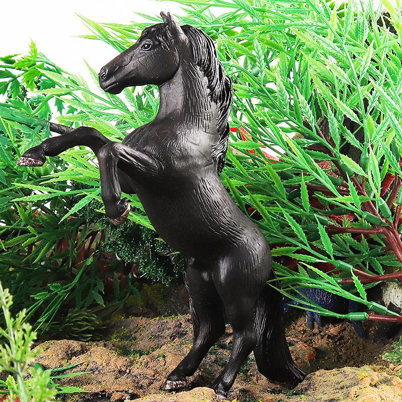 Cross-border Prairie Horse Desktop Ornament: Black & White North American Feral Horse Model