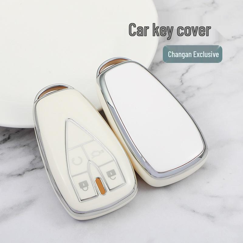 Changan 4-Button Key Case for 2023 Models: CS75 Plus, CS55, Yidong, CS35, Oshan X7