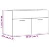 VidaXL Bathroom Vanity Unit Concrete Grey Engineered Wood, Bathroom Sink Cabinet, Bathroom Furniture 856214