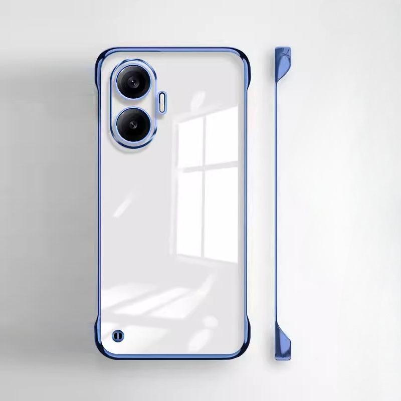 For Xiaomi Poco X7 Pro Electroplated Borderless Transparent Phone Case for Pocox7 Pocox7Pro PC Hard Shell Protective Cover