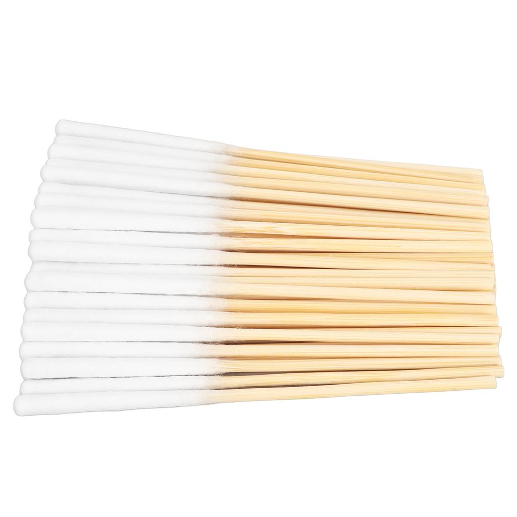 60 Count Cotton Swabs Soft Tip Wooden Handles Multipurpose Thicken Safety Long Cotton Tipped Applicators 8cm