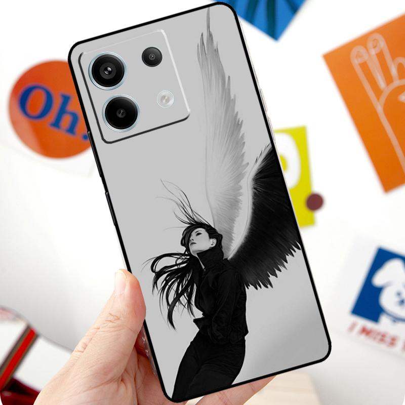 Fantasy Angel Girl Wings Funda For Xiaomi Redmi Note 14 Pro 10 11 12 13 Pro 11S 12S Case For Redmi 15 14C 12C 10C 13C