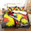 3D Digital Printing Bedding Four-Piece Set Three-Piece Set Parrot Bed Sheet Quilt Pillow