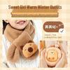 Capybara Winter Gift Set for 10-Year-Old Girls: Includes Gloves and Scarf
