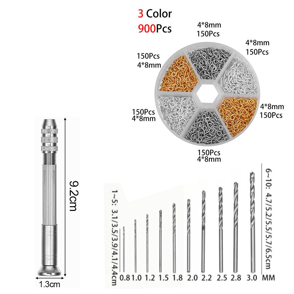 

1set Hand Drill For Resin Molds Sanding Stick UV Epoxy Resin Mold Tools DIY Jewelry Making Equipments Metal Drill Screw Eyepins