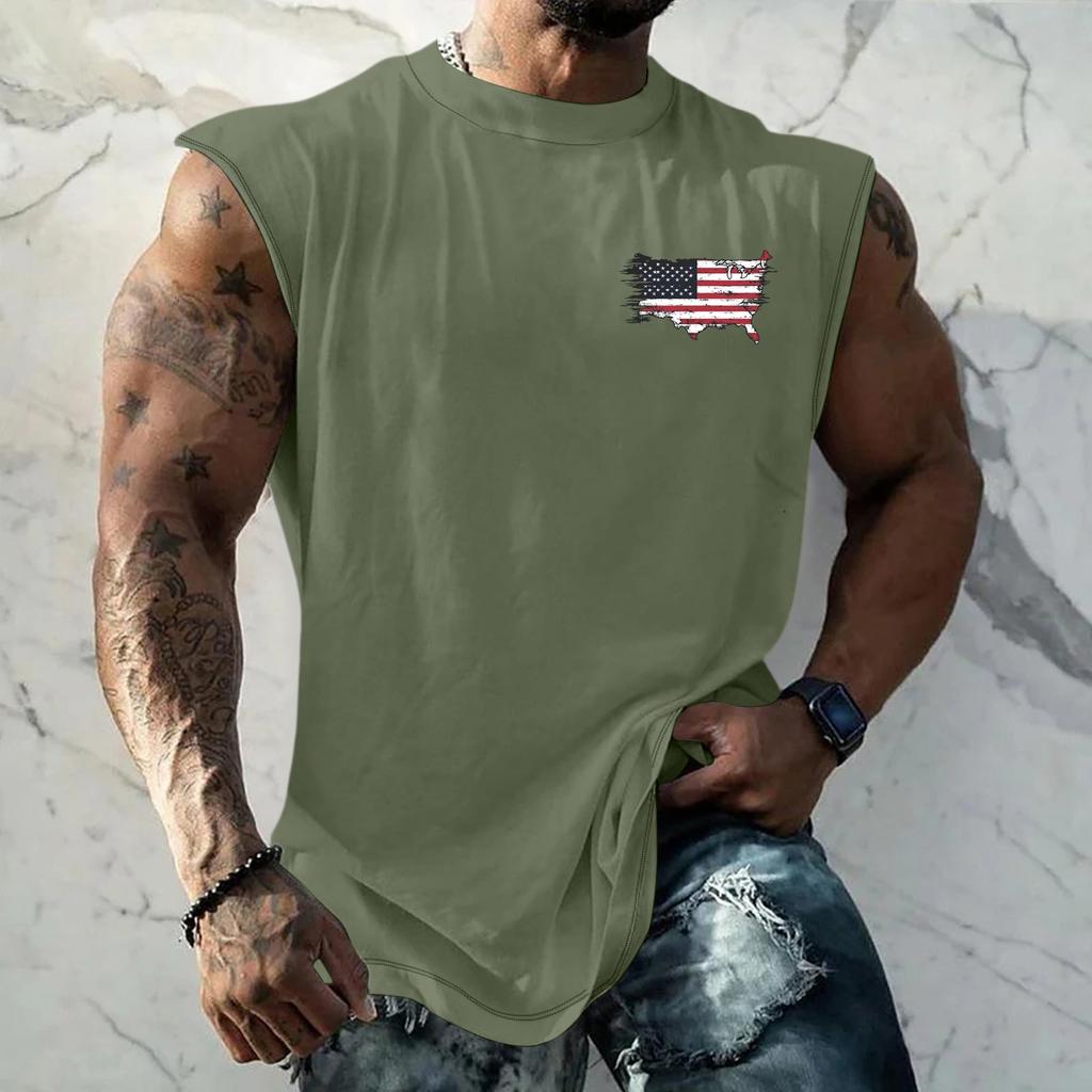 Chaleco y Chaleco Estampados para Adelgazar y Ejercicio de Fitness para Hombres, Forma de I Ancha en los Hombros y Centro de la Espalda para Hombres