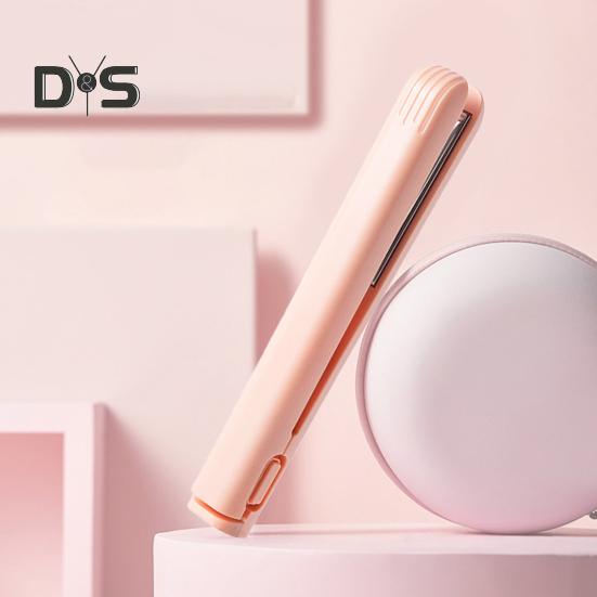 Portable USB Hair Straightener Fast Heating Electric Curling Iron Straight Curly Hair Bangs Mini Curling Wand Travel Women Hair Styling Tool