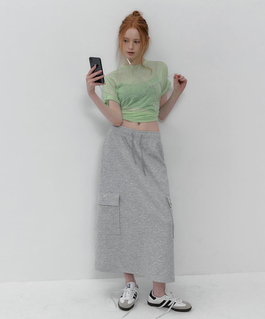 Teuwi Ape Cargo Banding Long Skirt