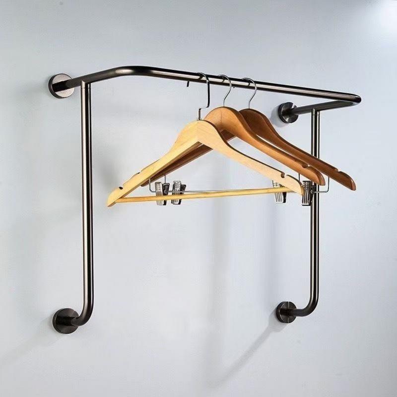 Four Seasons Multi-Layer Stainless Steel Clothing & Towel Rack Gunmetal Gray (60*30*25)