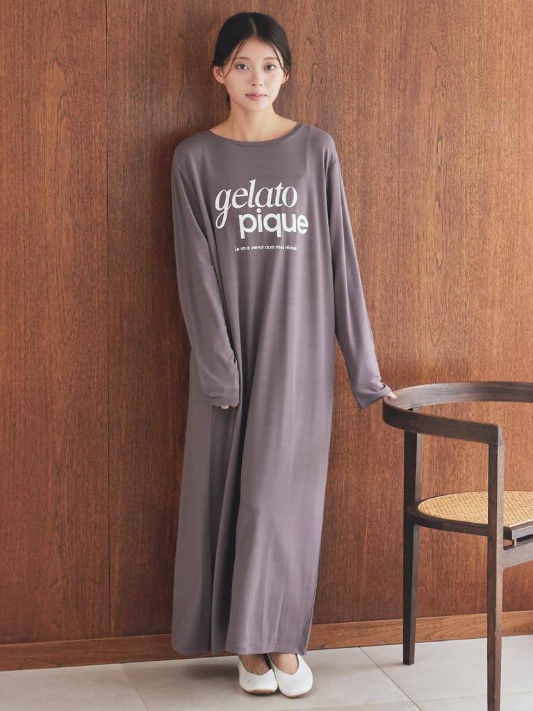 Rayon logo dress PWCO255322DGRYF